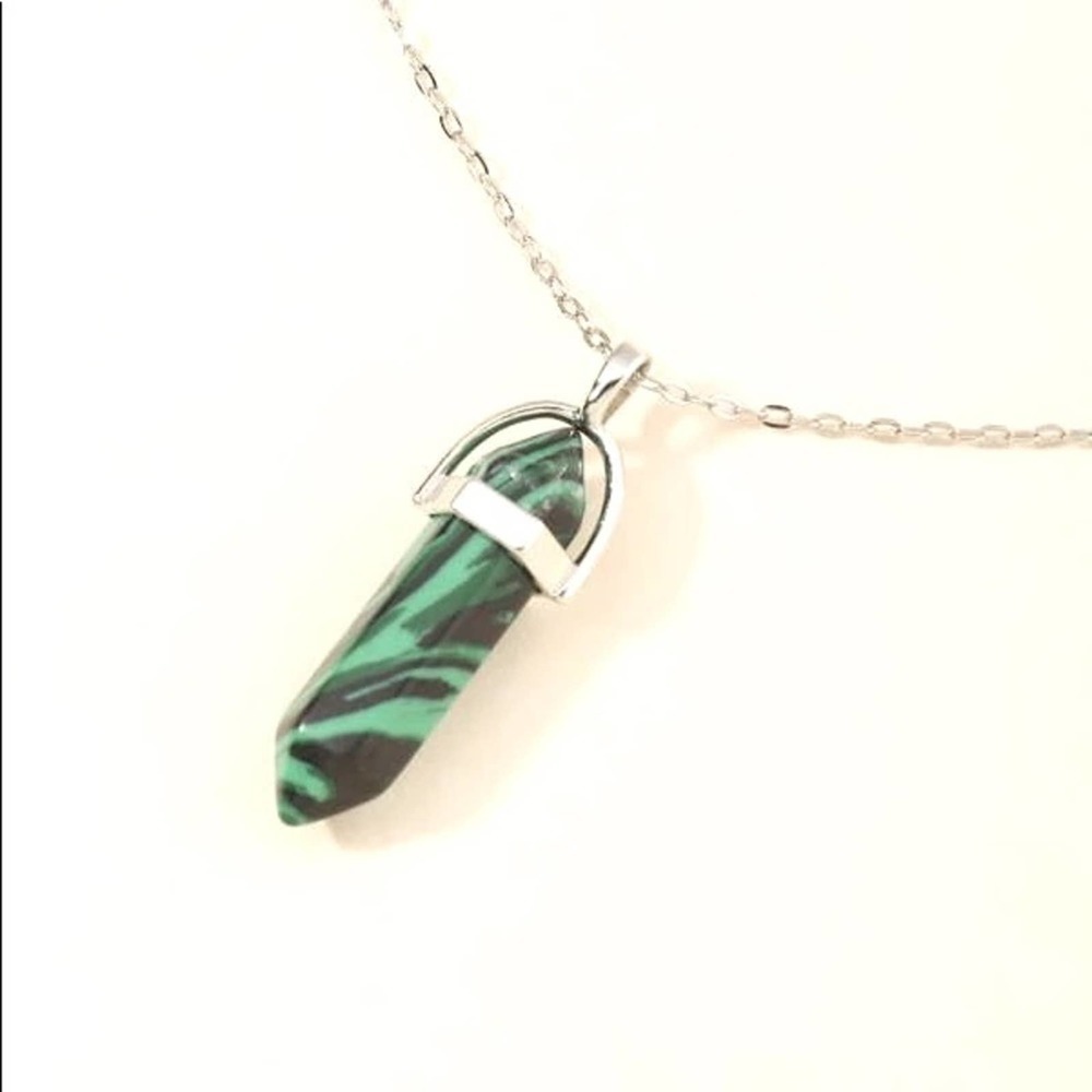 Malachite Quartz Necklace 38$